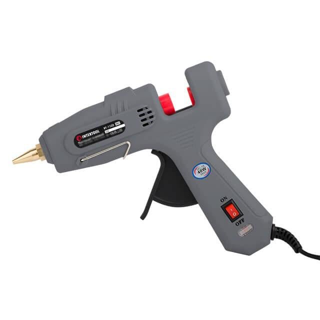 Пістолет клейовий Intertool 180-195°C 40 Вт 230 В під стрижні 10,8-11,5 мм 10-16,5 г/хв (000028179) - фото 4 Пістолет клейовий Intertool 180-195°C 40 Вт 230 В під стрижні 10,8-11,5 мм 10-16,5 г/хв (000028179) - фото 4