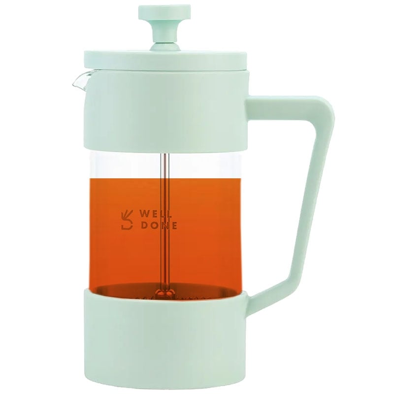 Заварник Well Done WD-8053A френч-пресс стеклянный 350 мл Mint (26202756) - фото 5 Заварник Well Done WD-8053A френч-пресс стеклянный 350 мл Mint (26202756) - фото 5
