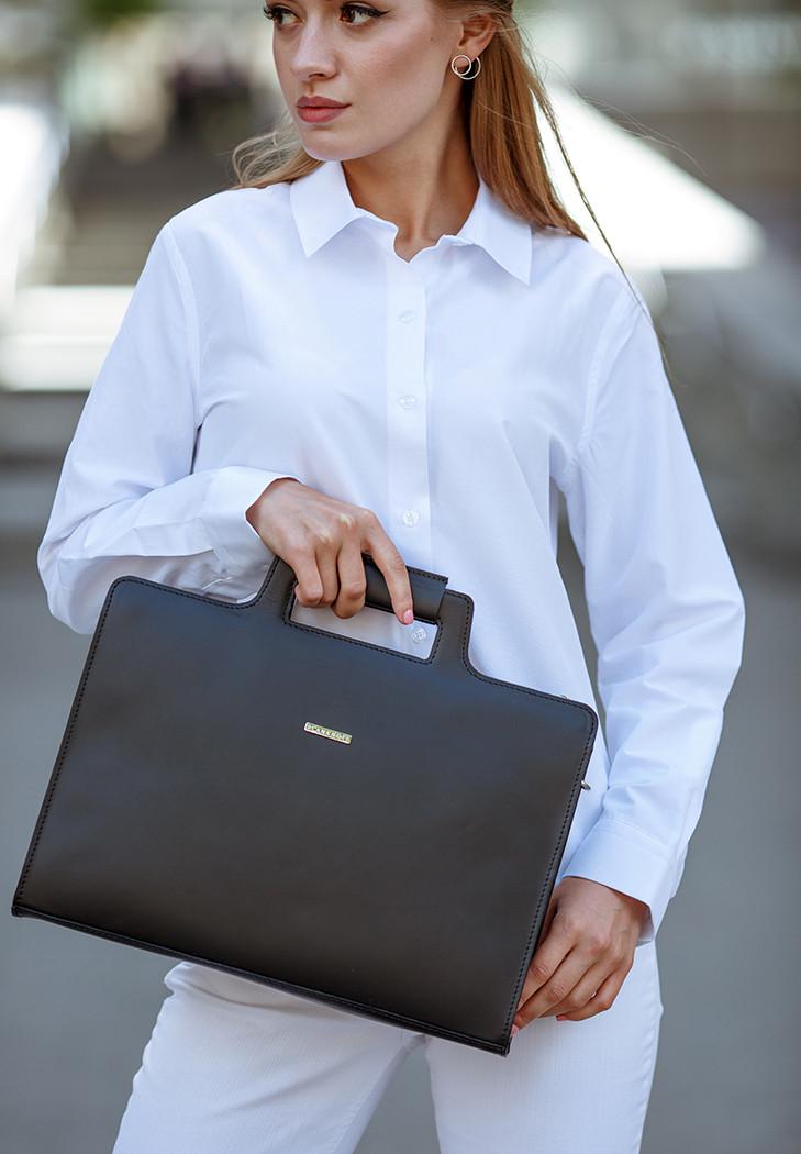 Сумка кожаная для ноутбука и документов Краст Черный (A-026690) - фото 8 Сумка кожаная для ноутбука и документов Краст Черный (A-026690) - фото 8
