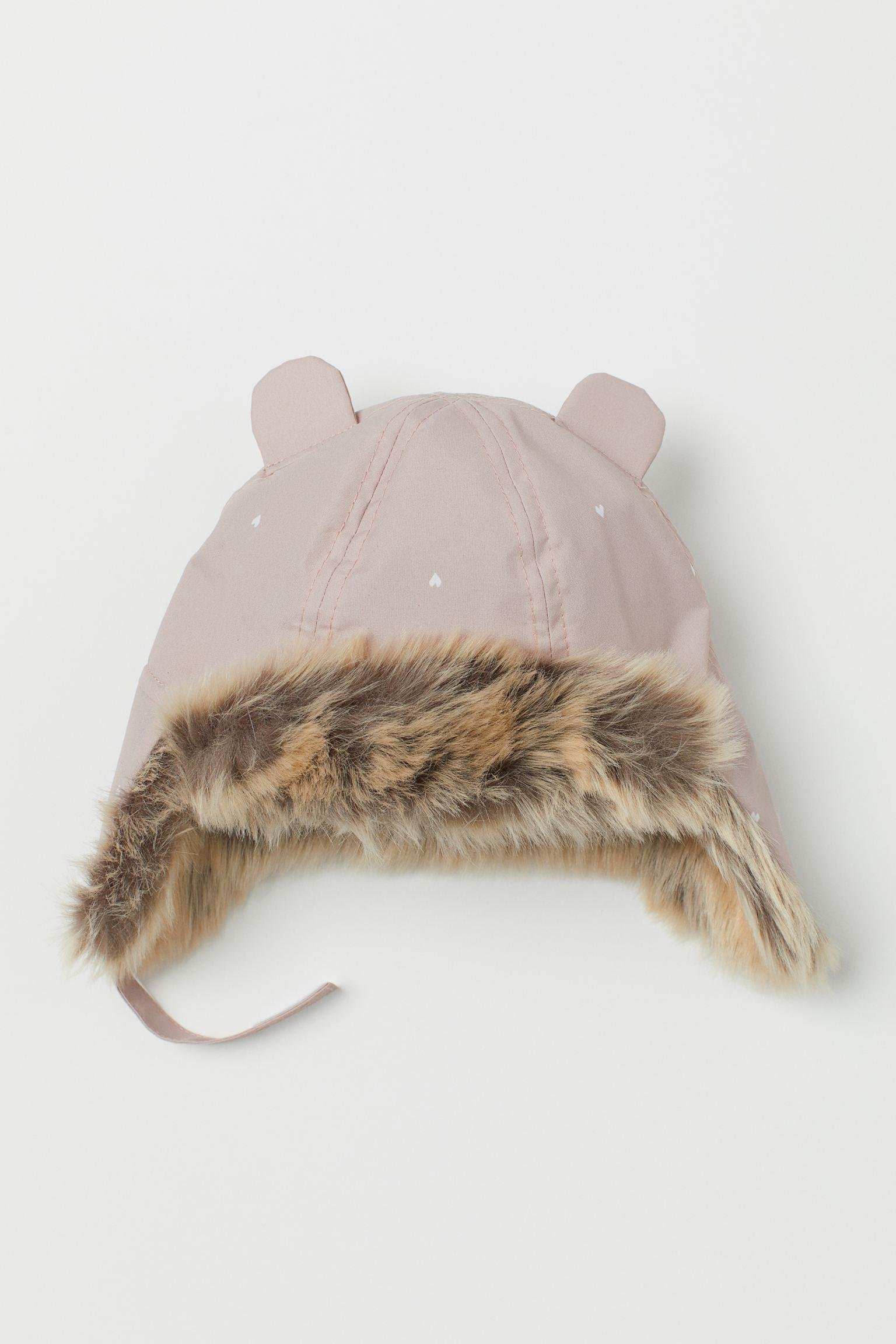 Шапка H&M 80 см р. 49 сердечки Пудровый (6098955232)