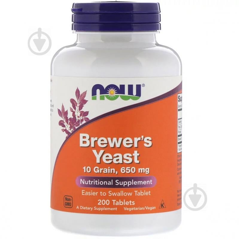 Пивні дріжджі, Brewer's Yeast, Now Food, 200 таблеток