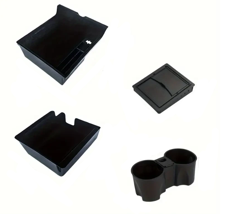 Органайзер для зберігання в центральній консолі автомобіля/підлокітника 4 пр. Tesla Model 3/Y 2021-2023