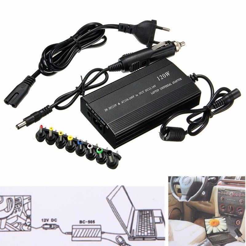 Блок живлення для ноутбуків laptop charger 120 W 12/24 V 8 перехідників (681ff17d) - фото 6