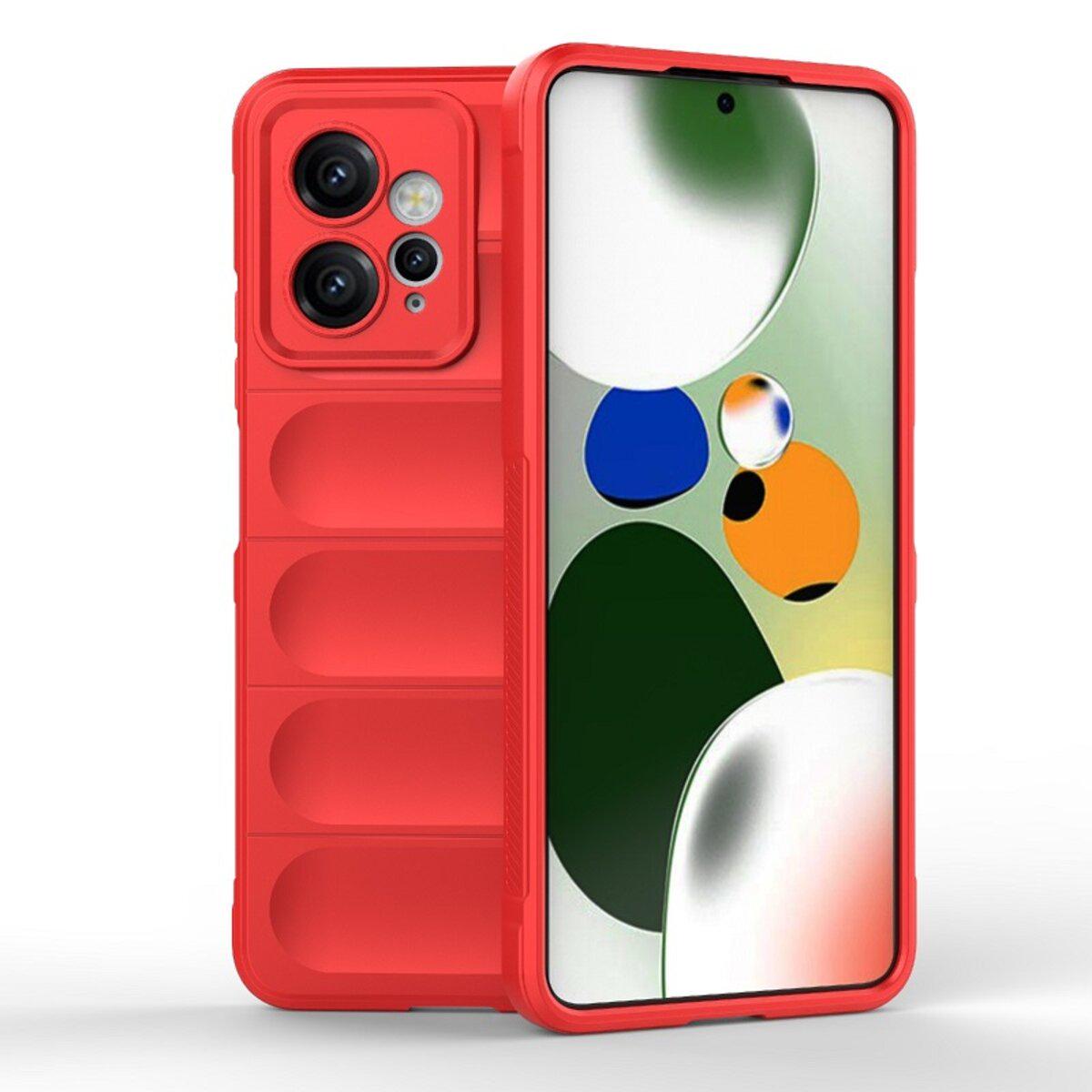 Противоударный чехол для Xiaomi Redmi Note 12 4G Cosmic Magic Shield / China Red