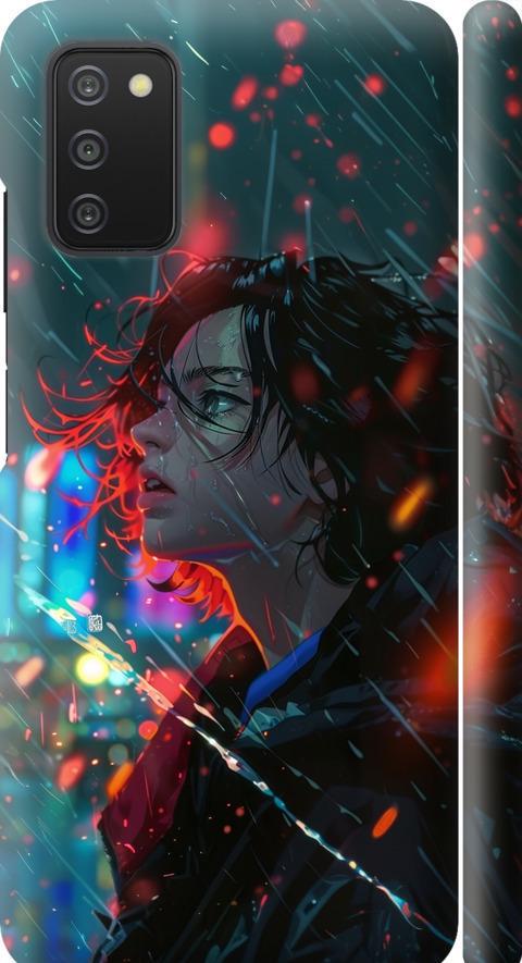 Чехол на Samsung Galaxy A03s A037F Ночные огни (6096m-2381-42517)