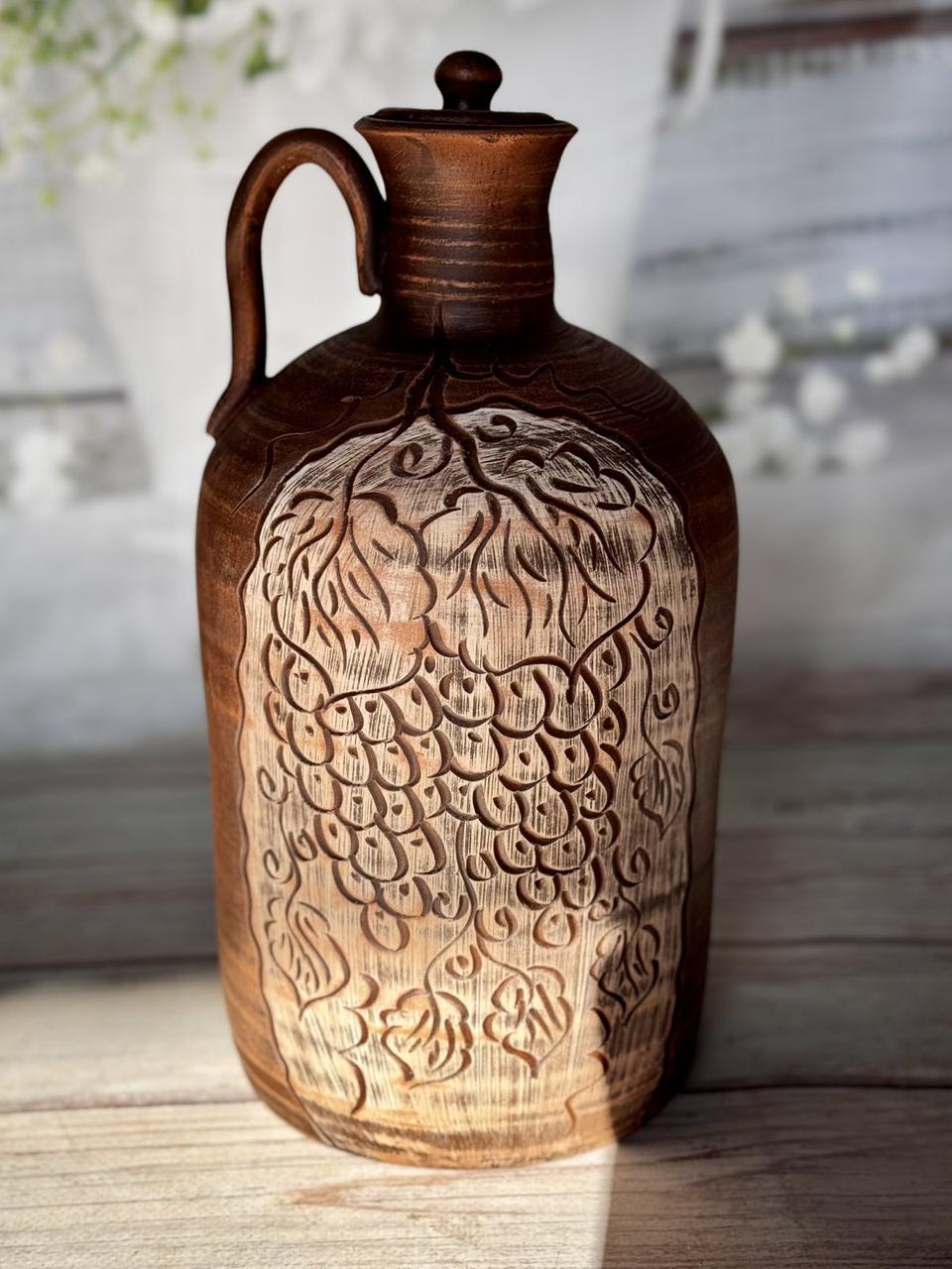 Кувшин глиняный Виноградная лоза 4 л (2565754154) - фото 3