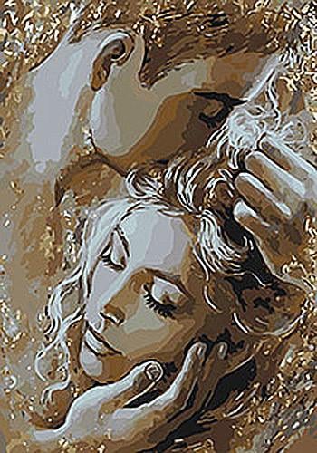 Картина по номерам Идейка Золотые объятия 35x50 см (KHO4563)