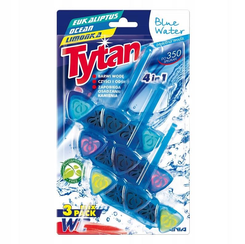 Блок для четырехфазного унитаза Tytan Professional 4в1 Blue Water 3x0,040г