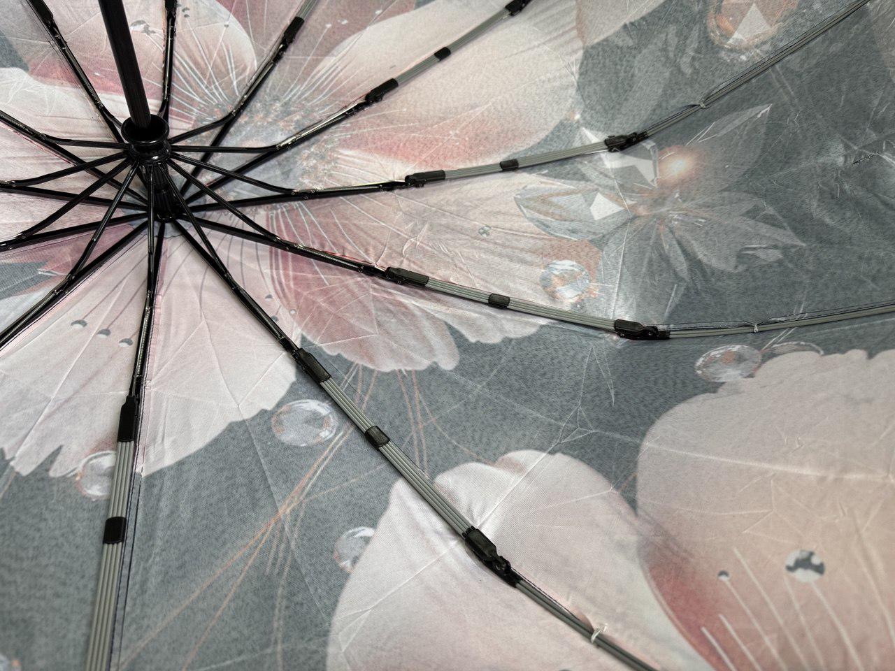 Парасолька жіноча автоматична Mario з квітковим 3D принтом 12 спиць 4 сегмента (456/1) - фото 4 Парасолька жіноча автоматична Mario з квітковим 3D принтом 12 спиць 4 сегмента (456/1) - фото 4