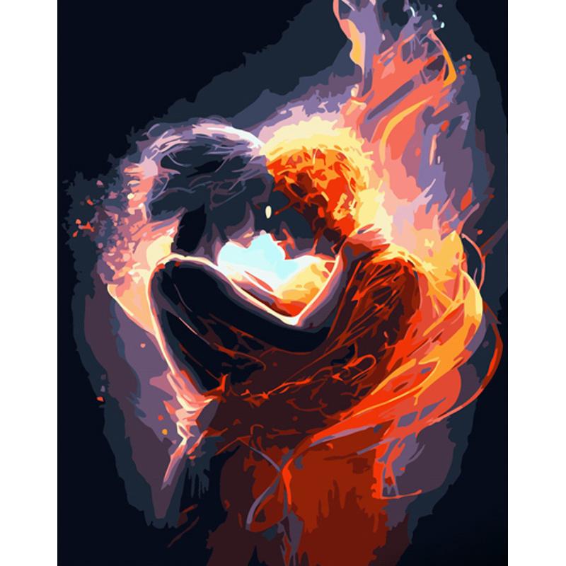 Картина за номерами Strateg Преміум Неможливе кохання з лаком та з рівнем 40x50 см (GS1403) Картина за номерами Strateg Преміум Неможливе кохання з лаком та з рівнем 40x50 см (GS1403)