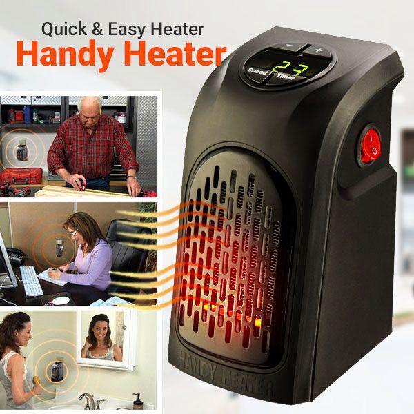 Тепловентилятор Handy Heater 400 Вт Чорний - фото 6