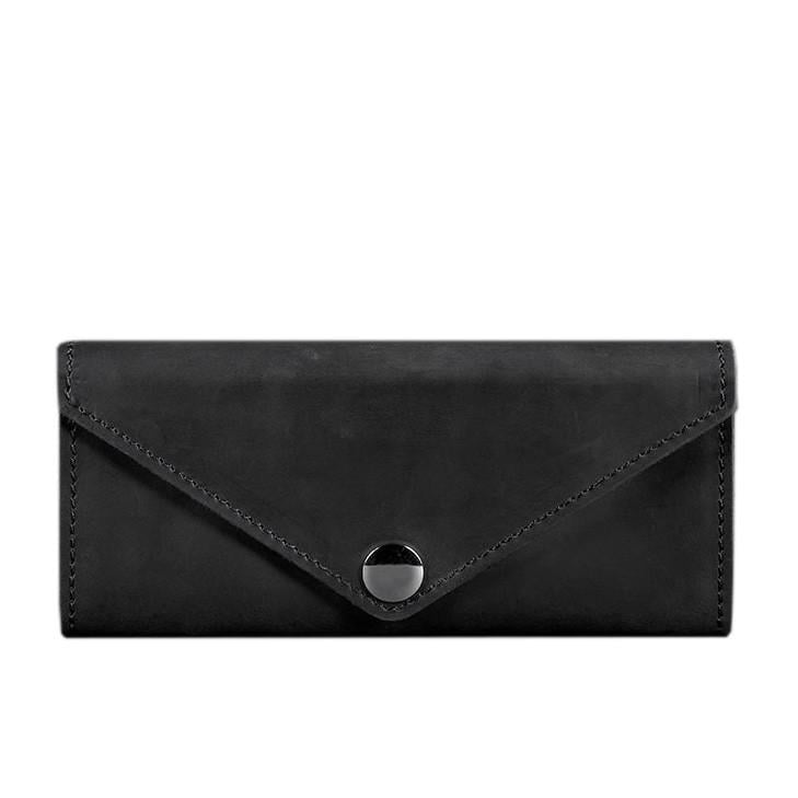 Кошелек кожаный женский BlankNote Керри 1.0 Crazy Horse Черный (A-026567)