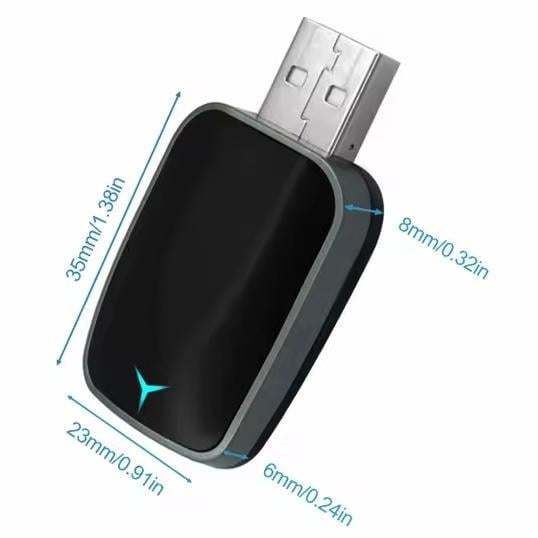 Адаптер мережевий HOTWIRES USB для Apple CarPlay і Android Auto 5G WiFi Bluetooth (000020) - фото 3