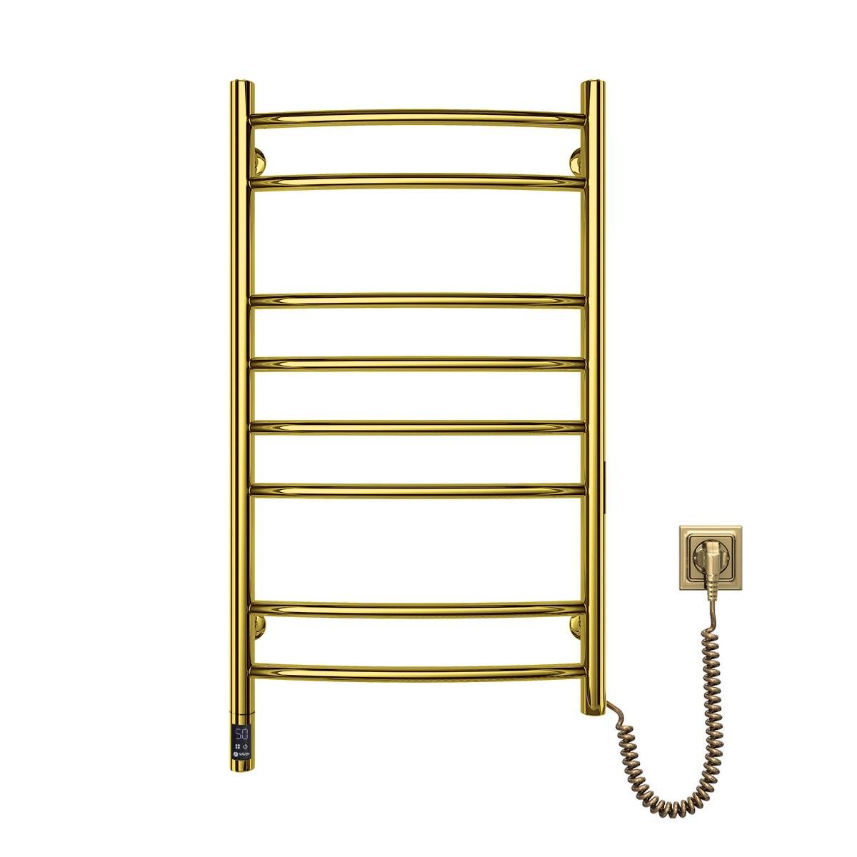 Рушникосушарка електрична NAVIN Камелія Sensor нержавіюча сталь права 480х800 мм Золотий (E10-407033-4880)