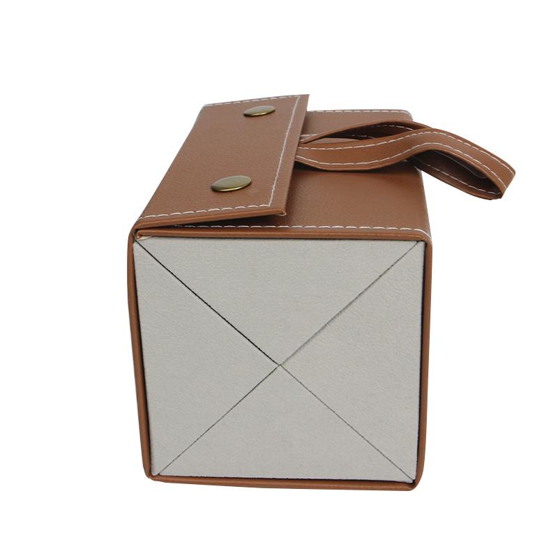 Футляр-органайзер для окулярів Lesko 4 відділення складний підвісний Коричневий (2624641381) - фото 2 Футляр-органайзер для окулярів Lesko 4 відділення складний підвісний Коричневий (2624641381) - фото 2