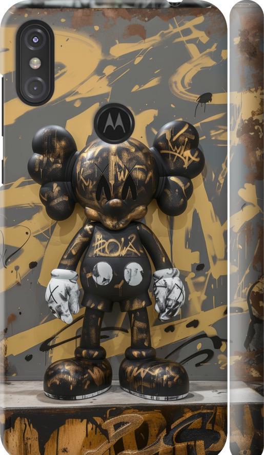 Чехол на Motorola One Power Bronze kaws (6097m-1588-42517)