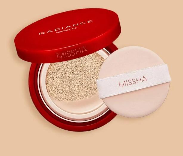 Тональное основание-кушон Missha Radiance Perfect-Fit Cushion Foundation SPF50+ PA+++ №21N Vanilla 15 г (2740120419)
