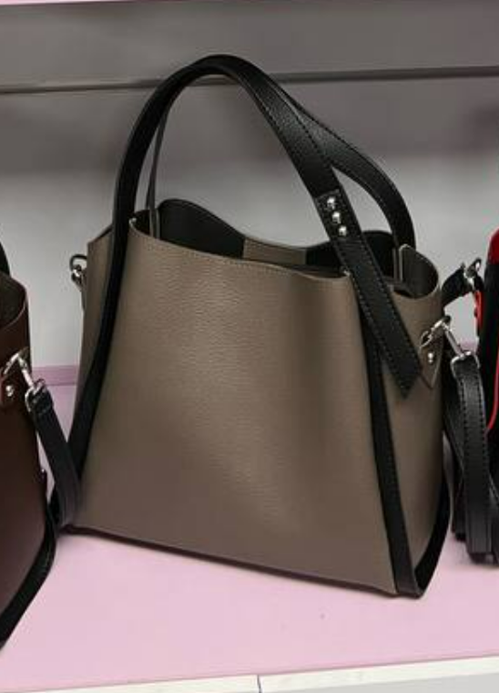 Сумка женская через плечо большая вместительная классическая 30х25х13 см Капучино - фото 4 Сумка женская через плечо большая вместительная классическая 30х25х13 см Капучино - фото 4