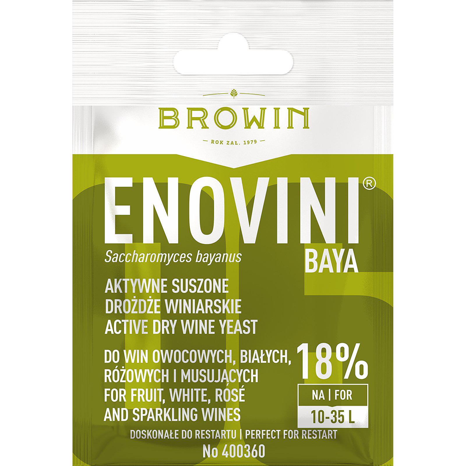 Дрожжи сухие винные Browin Enovini Baya 7 г (400360)