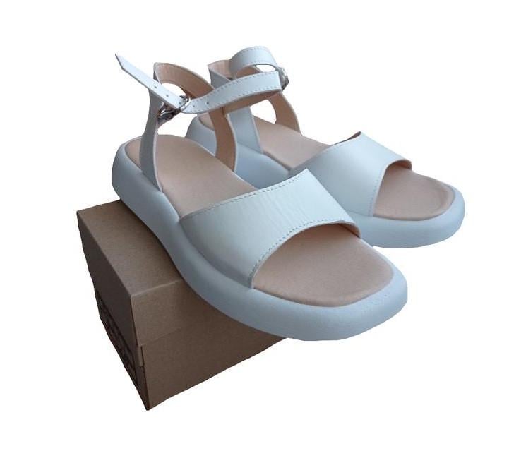 Босоніжки жіночі шкіряні Comfort р. 40 Білий (1641862098)