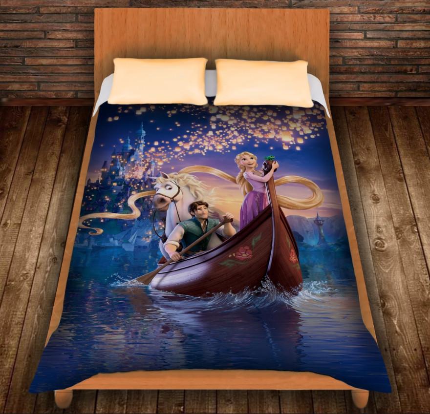 Плед с 3D принтом Рапунцель и Юджин 150x200 см (epi_0096) Плед с 3D принтом Рапунцель и Юджин 150x200 см (epi_0096)