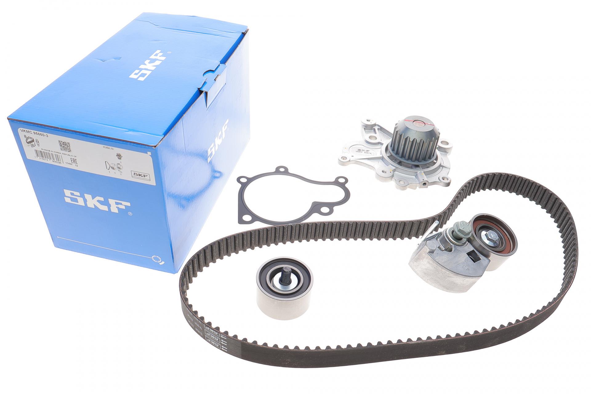 Комплект ГРМ с помпой Hyundai Santa Fe/Tucson 2.0/2.2 CRDi 01-12 (VKMC 95660-3 SKF)