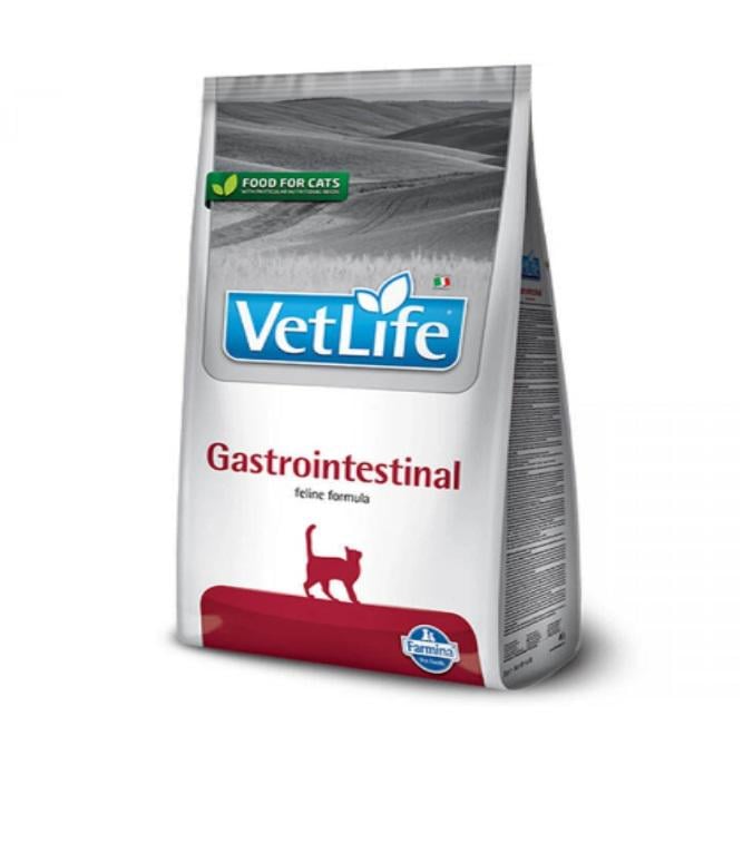 Корм сухий для котів Farmina Vet Life Gastrointestinal дієтичне харчування при захворюванні ШКТ 2 кг (8010276025340)