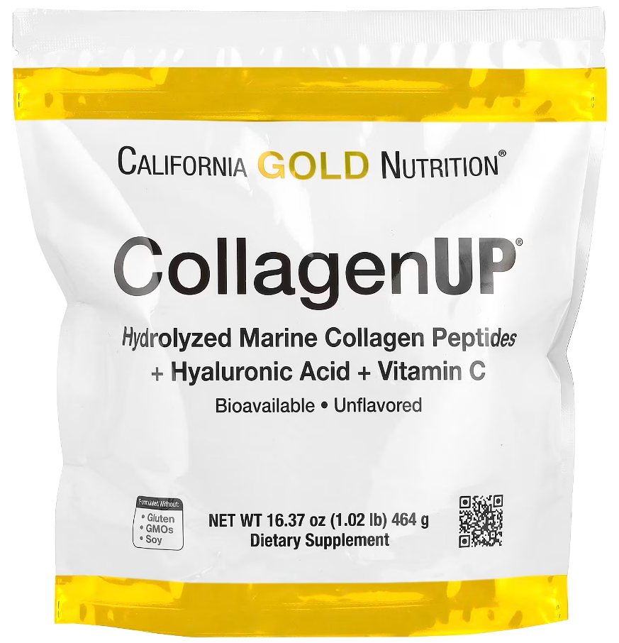 Морской коллаген California Gold Nutrition CollagenUP Hydrolyzed Marine Collagen Peptides Hyaluronic Acid and Vitamin C 464 г Морской коллаген California Gold Nutrition CollagenUP Hydrolyzed Marine Collagen Peptides Hyaluronic Acid and Vitamin C 464 г