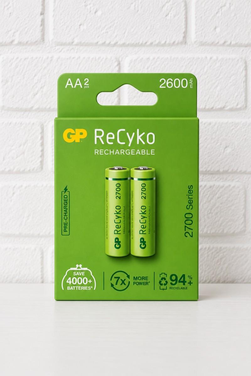 Аккумулятор ReCyko 2 шт. АА GP R-06/2bl 2600 mAh Ni-MH aktualizated desing Аккумулятор ReCyko 2 шт. АА GP R-06/2bl 2600 mAh Ni-MH aktualizated desing