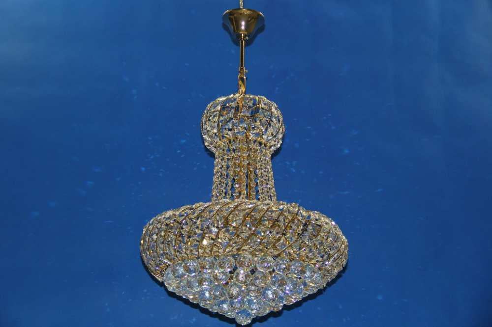 Хрустальная люстра L9007/500/10 Золото/Белый (AN000537)