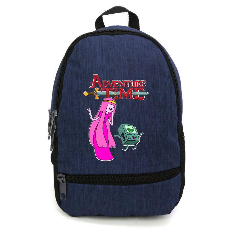 Школьный рюкзак подростковый Cappuccino Toys с принтом Adventure time-002 12,5 л Синий (1404954852)