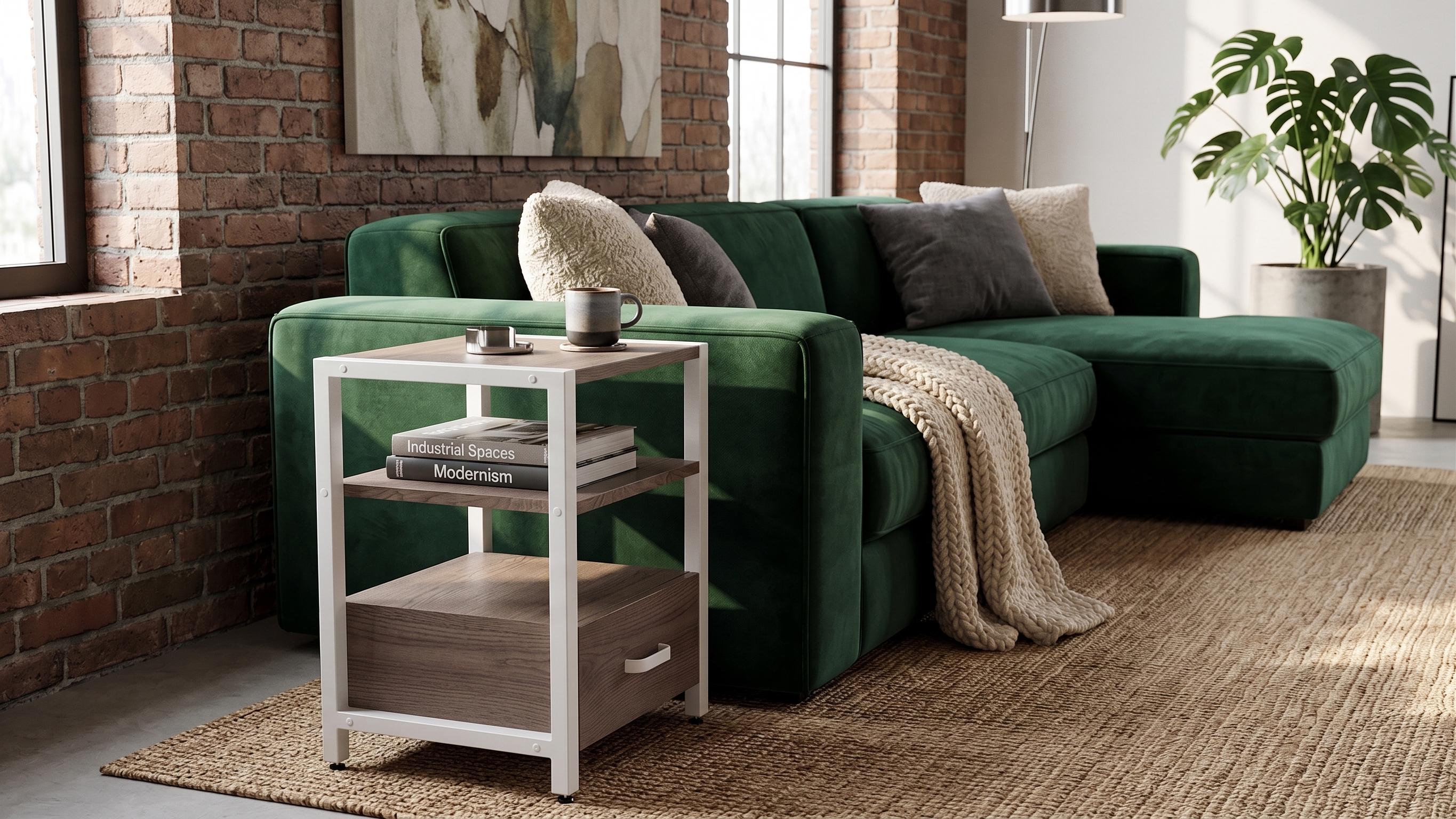 Тумба универсальная Ferrum-decor Вивьен ДСП 16 мм 1/1 50x41x40 белый/Дуб Кремона Канолло (FRD-107809)