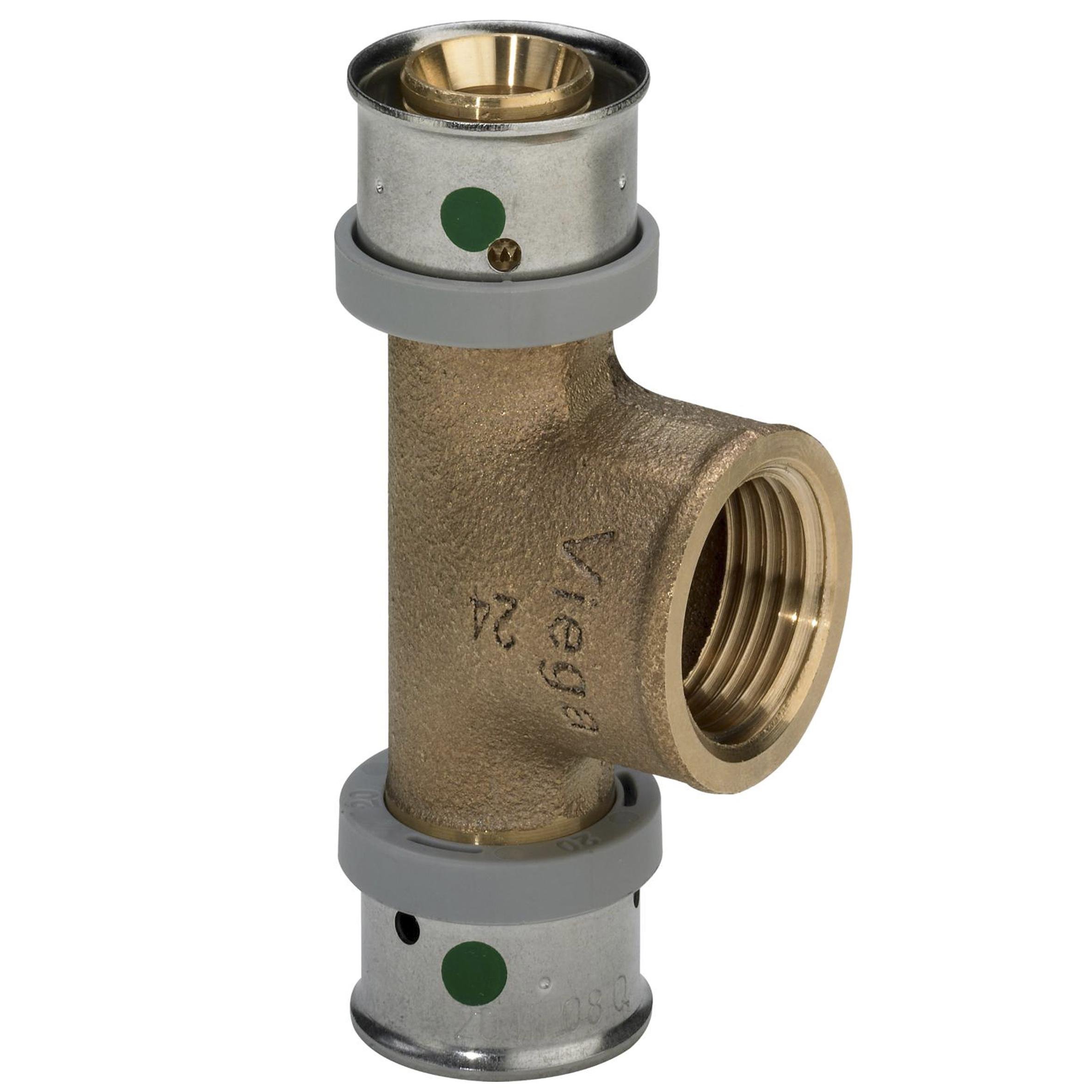 Тройник Viega 16х1/2″х16 ВР 440039 (000002090)