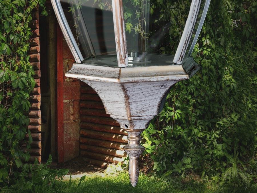 Садовый светильник Е27 Белый/Патина (DJ001-M-W1 WH) - фото 4 Садовый светильник Е27 Белый/Патина (DJ001-M-W1 WH) - фото 4