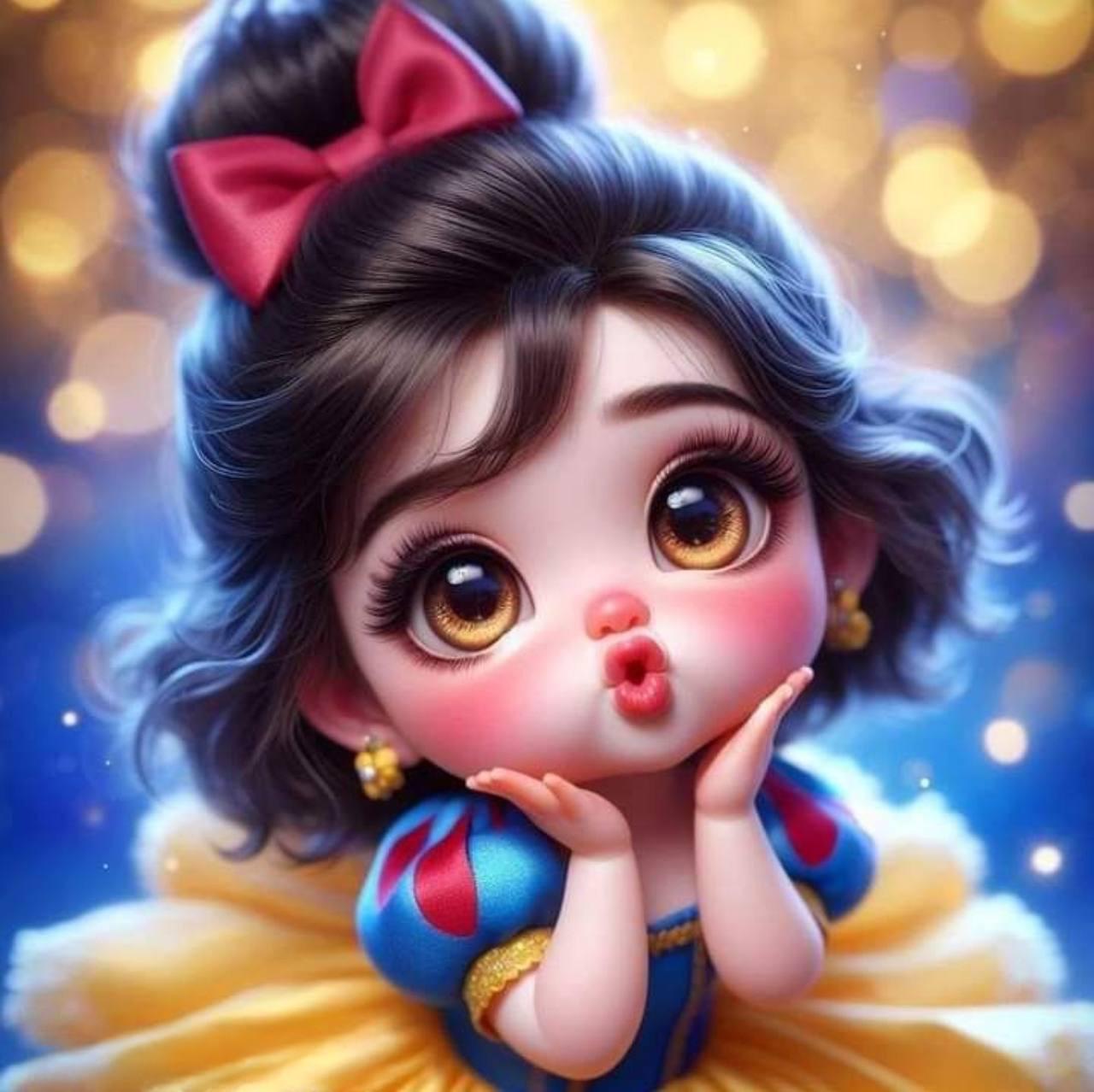 Алмазная мозаика Dream Toys Кукольная Белоснежка 20x20 см (S10194)