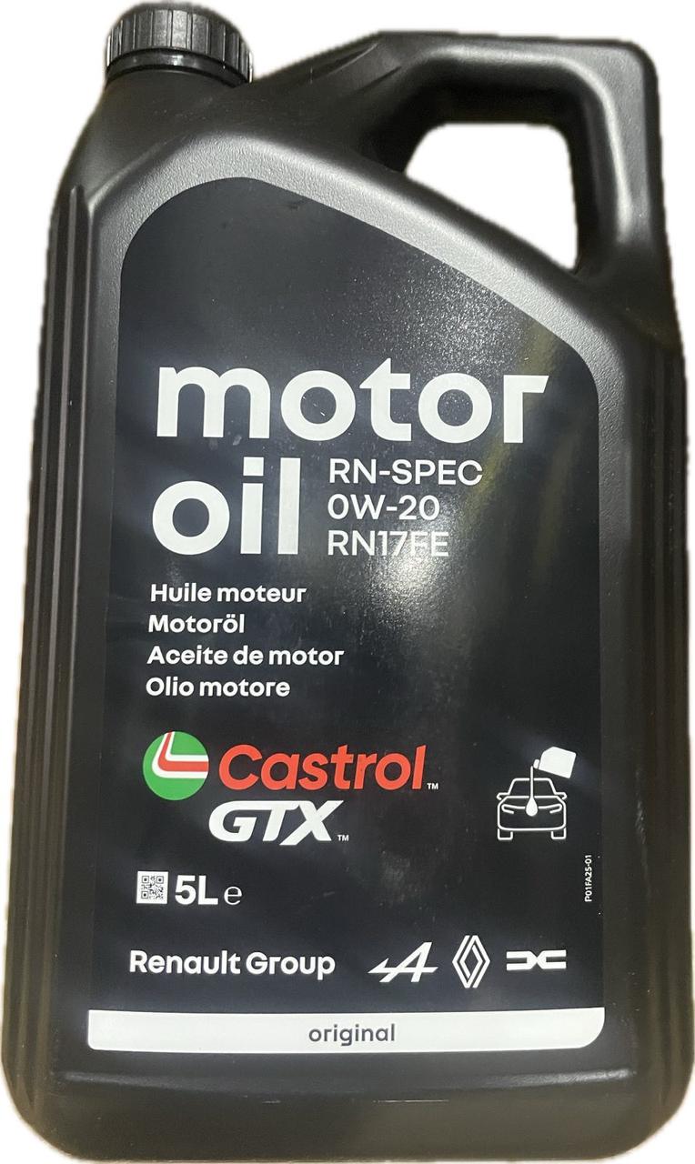 Моторное масло RENAULT Castrol GTX RN-SPEC RN17 FE 0W-20 5 л (7711943674)