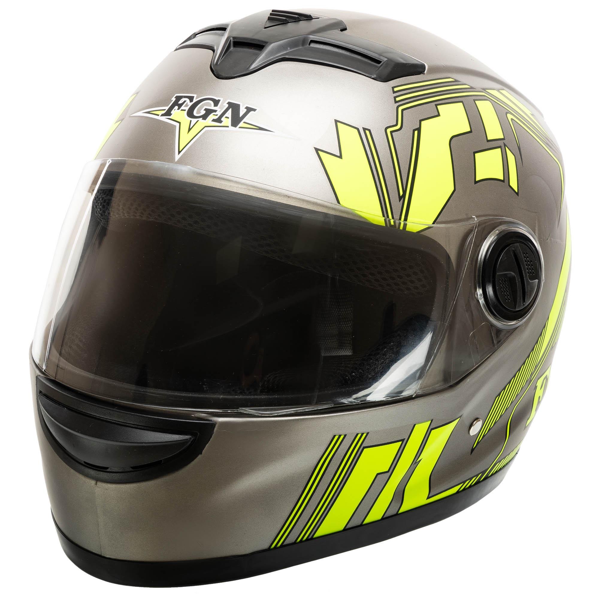 Мотошлем интеграл full face FGN FGN-828 L Серый