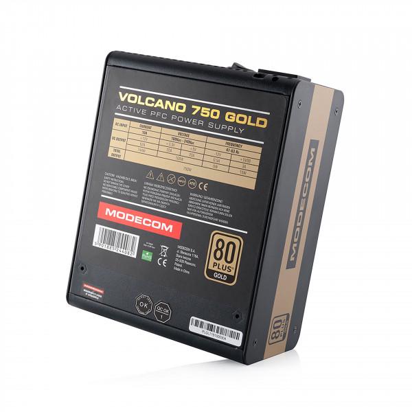 Блок живлення для комп'ютера Modecom Volcano 750 Вт Gold (ZAS-MC90-SM-750-ATX-VOLCA) - фото 5