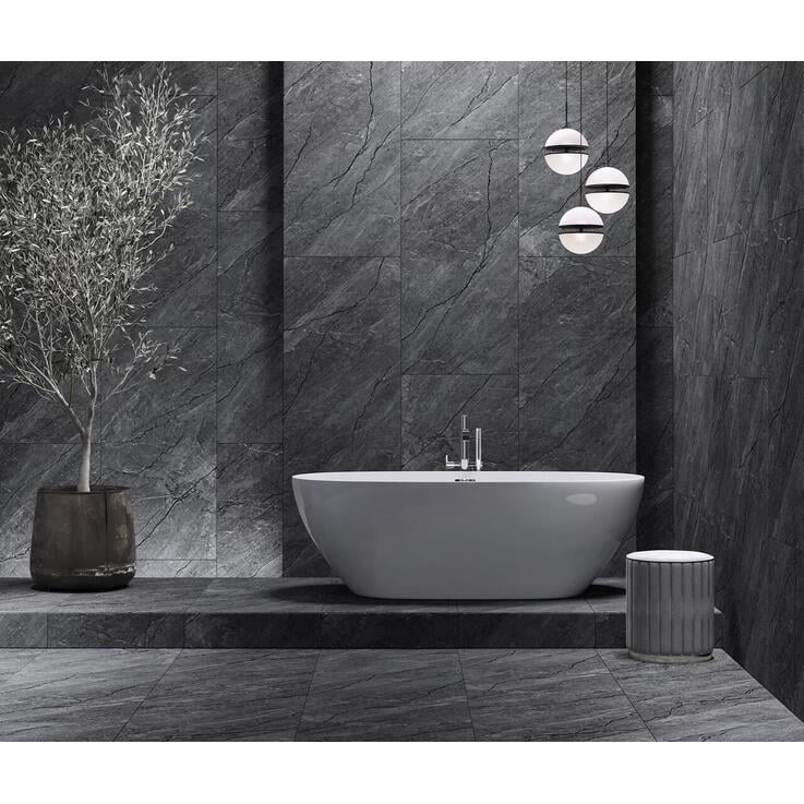 Керамогранітна плитка InterCerama Laurent 60x120 см Темно-сірий (12060176072) - фото 2