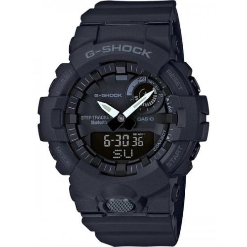 Наручний годинник чоловічий Casio G-Shock GBA-800-1AER Bluetooth Чорний (14608036)