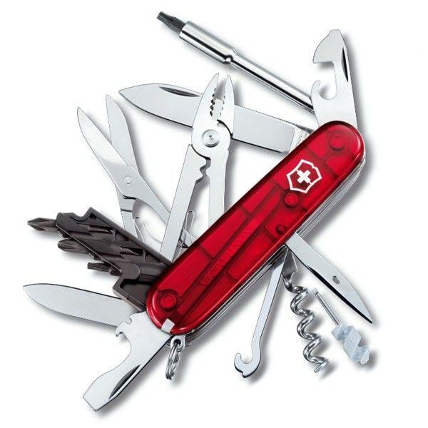 Нож складной Victorinox CyberTool 34 Red Trans (1.7725.T)