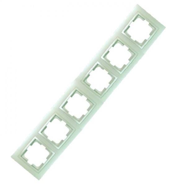 Рамка 6-ная универсальная Mono Electric DESPINA Жемчужный (102-250000-166)