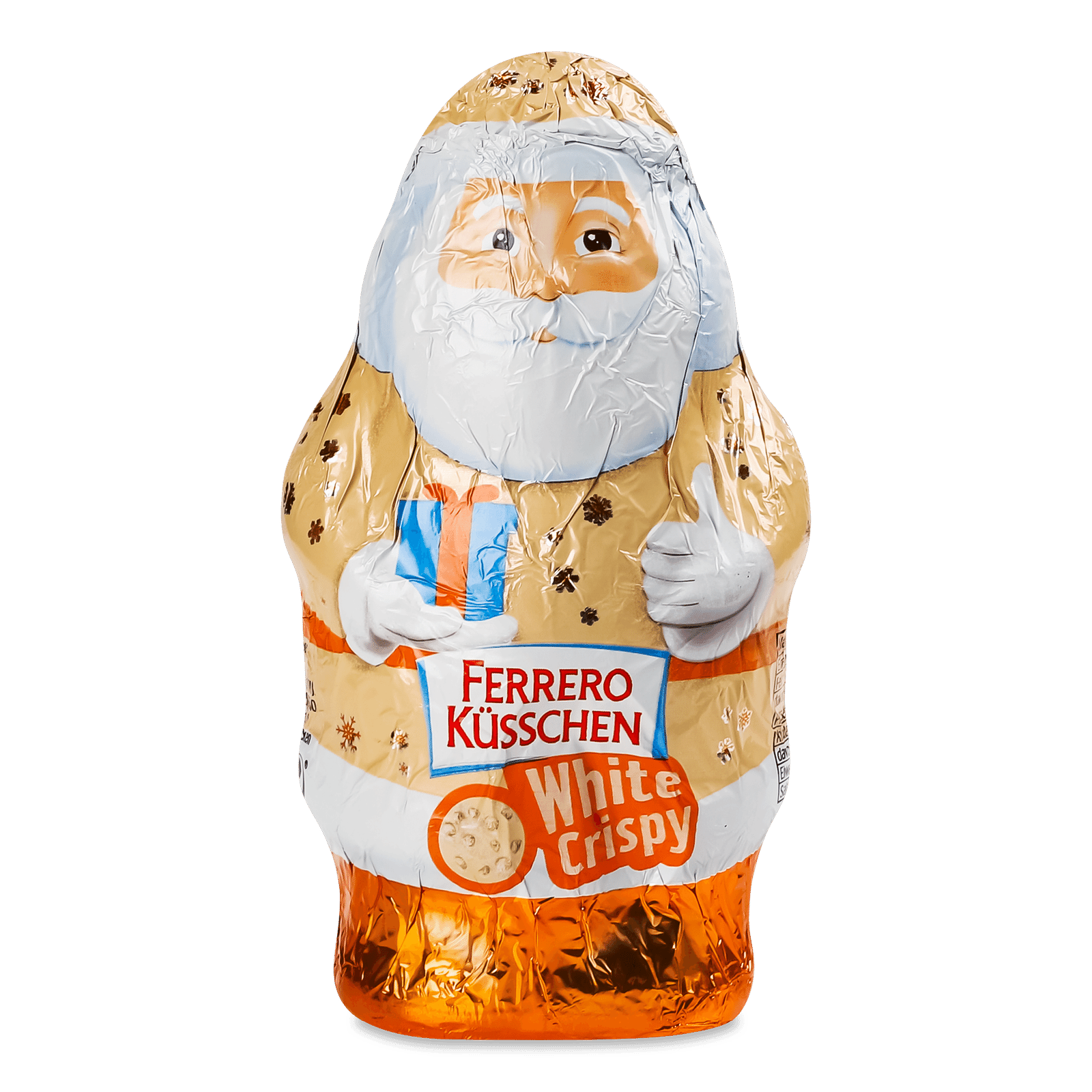 Шоколадный Санта-Клаус Ferrero Kusschen Weihnachtsmann White Crispy 72 г (23136299)