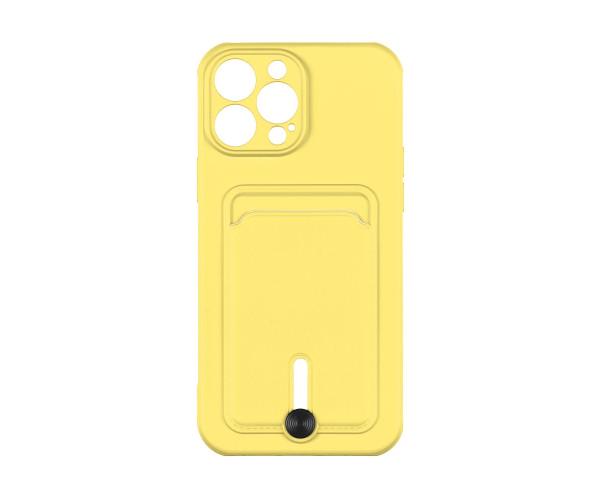 Чехол накладка TPU Colorfull Pocket Card для Apple iPhone 14 Pro Max 04.Yellow