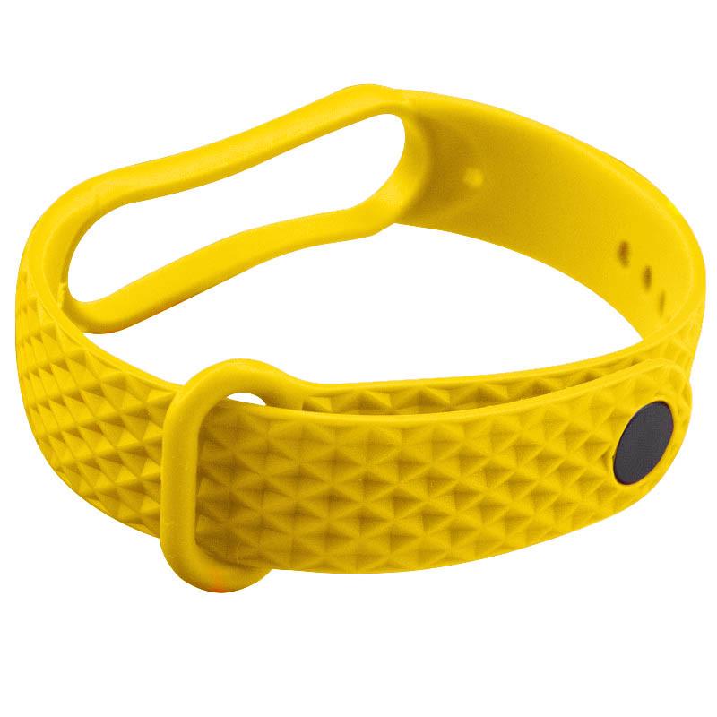 Ремінець Rhomb для Xiaomi Mi Band 5/6 Жовтий (00000039435_13)