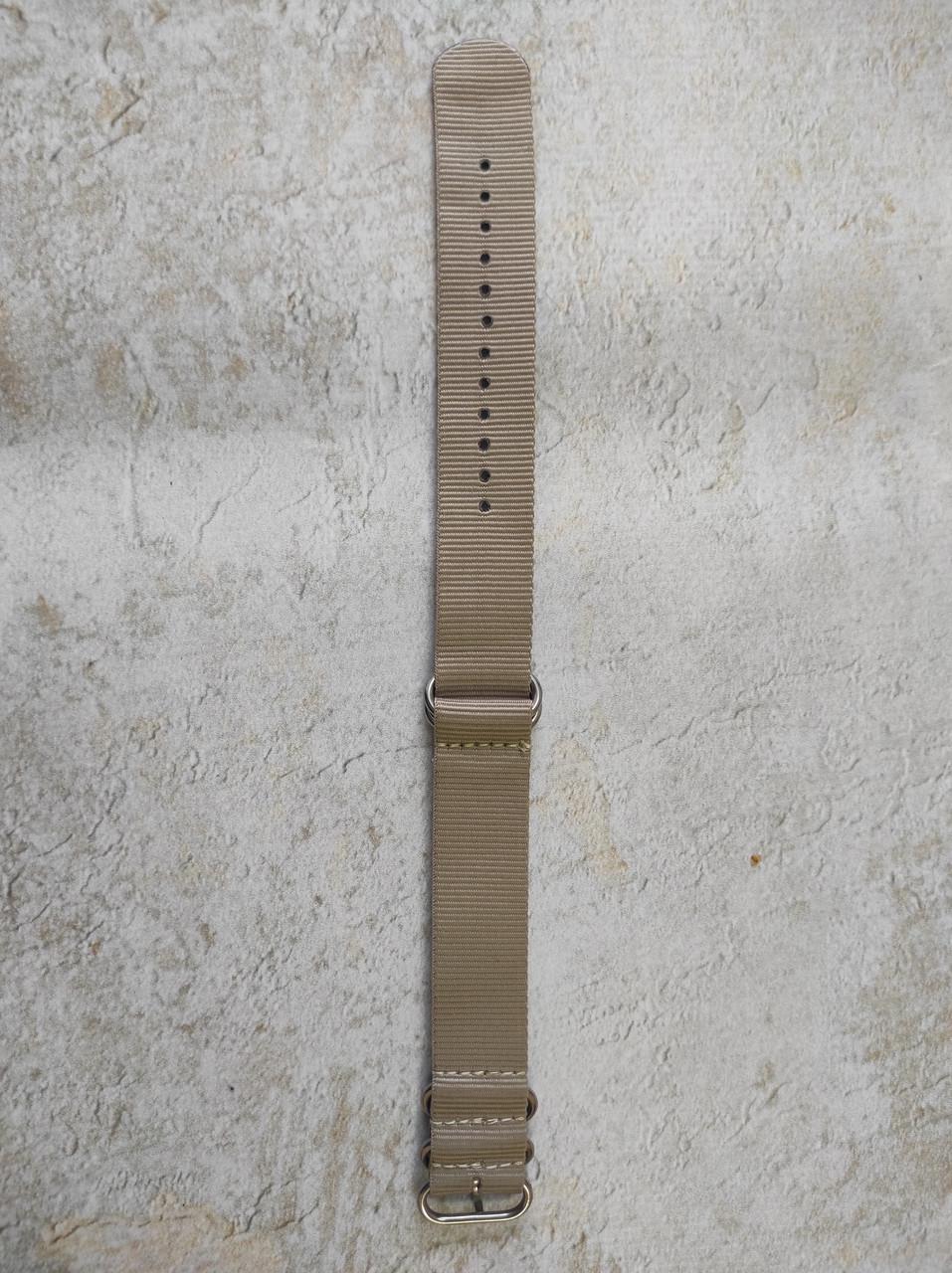 Ремешок для часов Yigao Nato Zulu нейлон 18 мм Бежевый (1501478873) - фото 2 Ремешок для часов Yigao Nato Zulu нейлон 18 мм Бежевый (1501478873) - фото 2