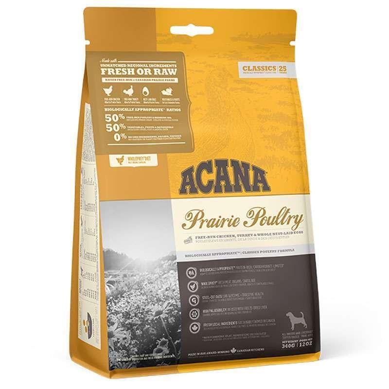 Корм сухий для собак усіх порід на всіх стадіях життя ACANA Prairie Poultry з куркою і індичкою 17 кг (a56017) - фото 2