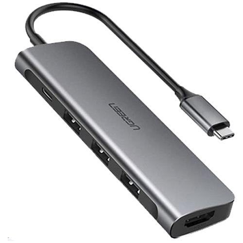 USB-хаб Ugreen USB-C to 3xUSB 3,0/1xHDMI/1xUSB-C (CM136/50209) - фото 1