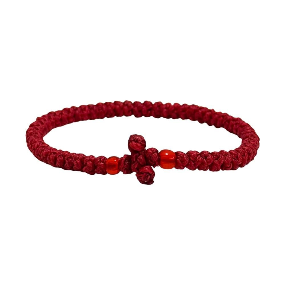 Браслет комбоскіні червоний з червоними намистинами (213012460)