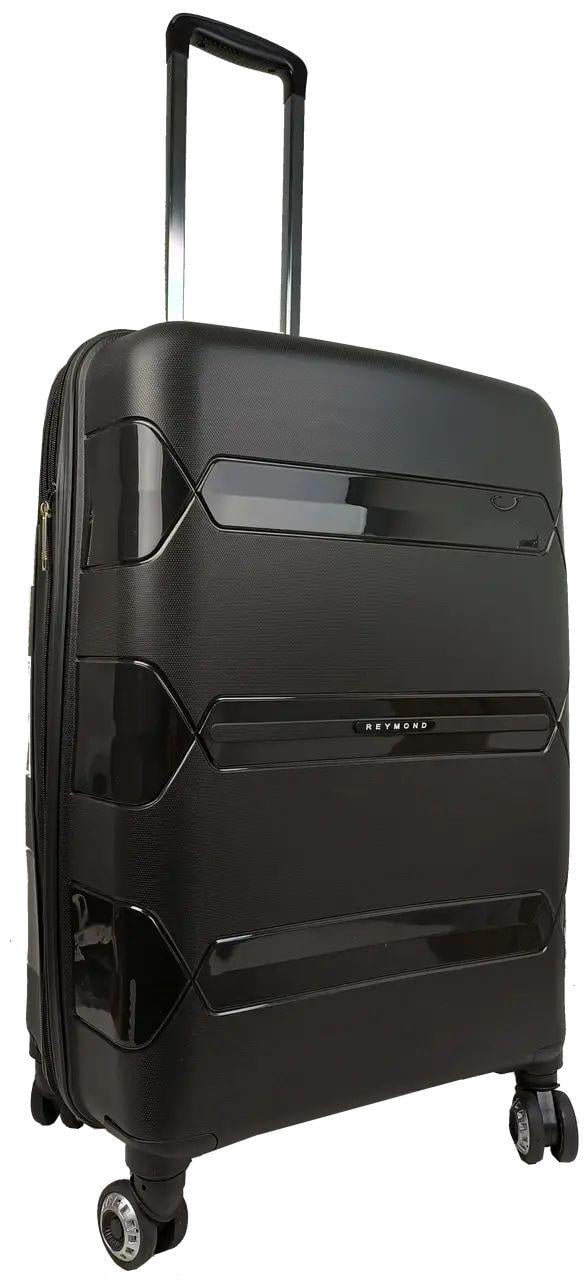 Валіза пластикова Reymond середня 80 л Чорний (S9010221) - фото 2
